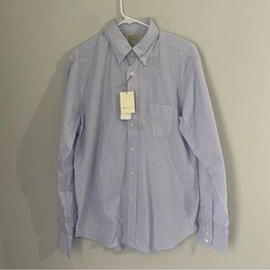 Man by Carlos Castilla Men’s Striped Button Down Dress Shirt size 43/17 Cotton